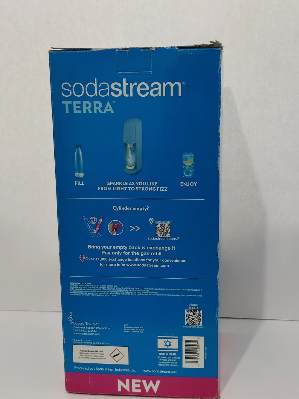 new no warranty Soda Stream Terra Classic Cordless Sparkling Water Maker